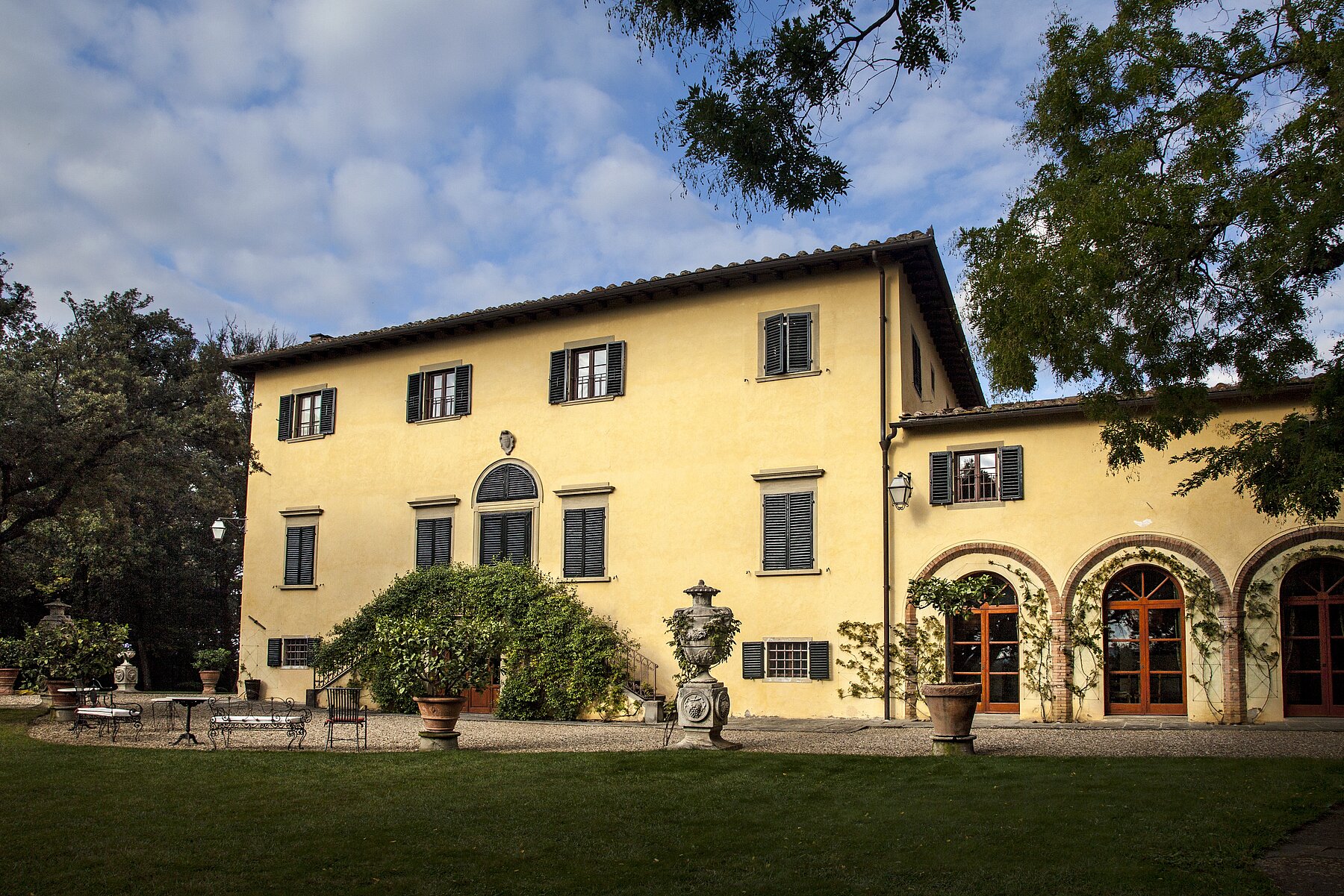 Between history and pleasure: Villa Tignanello in quiet grandeur.